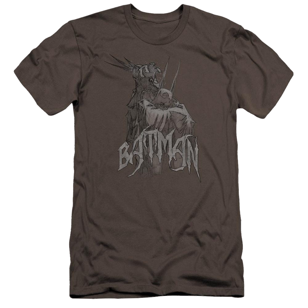 Batman Scary Right Hand - Men's Premium Slim Fit T-Shirt Men's Premium Slim Fit T-Shirt Batman