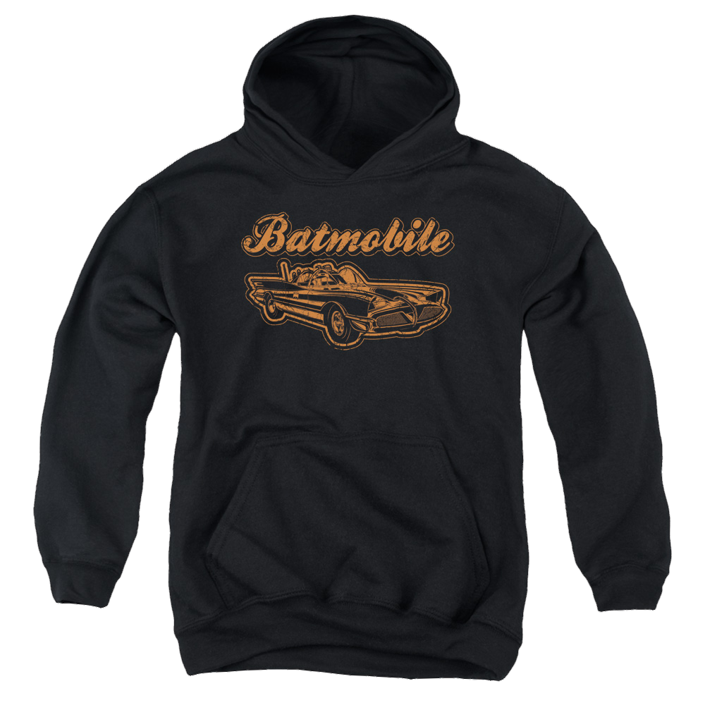 DC Batman Batmobile - Youth Hoodie Youth Hoodie (Ages 8-12) Batman