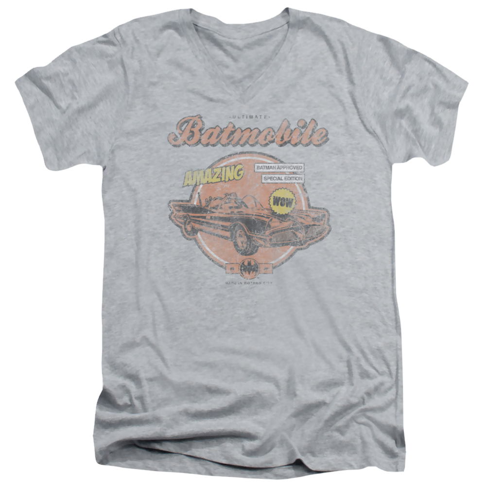 Batman Amazing Batmobile - Men's V-Neck T-Shirt Men's V-Neck T-Shirt Batman