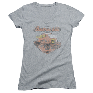 Batman Amazing Batmobile - Juniors V-Neck T-Shirt Juniors V-Neck T-Shirt Batman