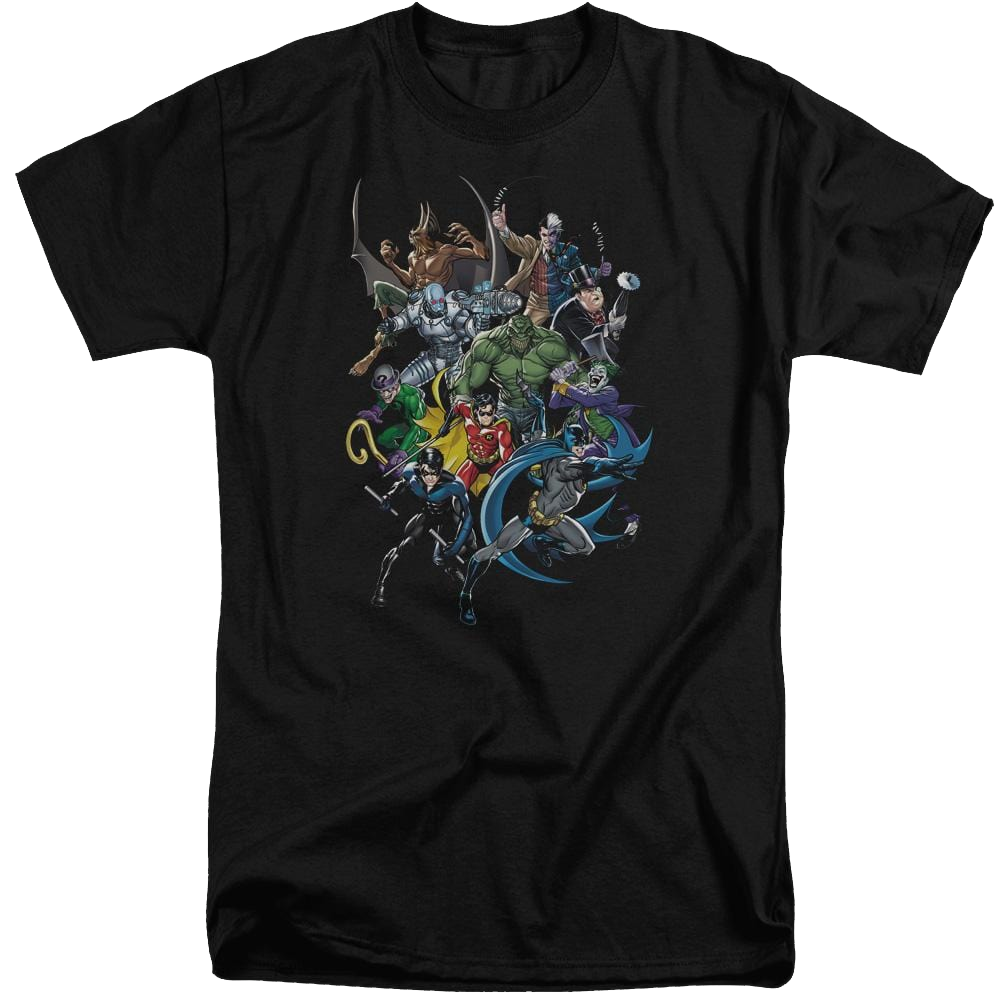 Batman Saints And Psychos - Men's Tall Fit T-Shirt Men's Tall Fit T-Shirt Batman
