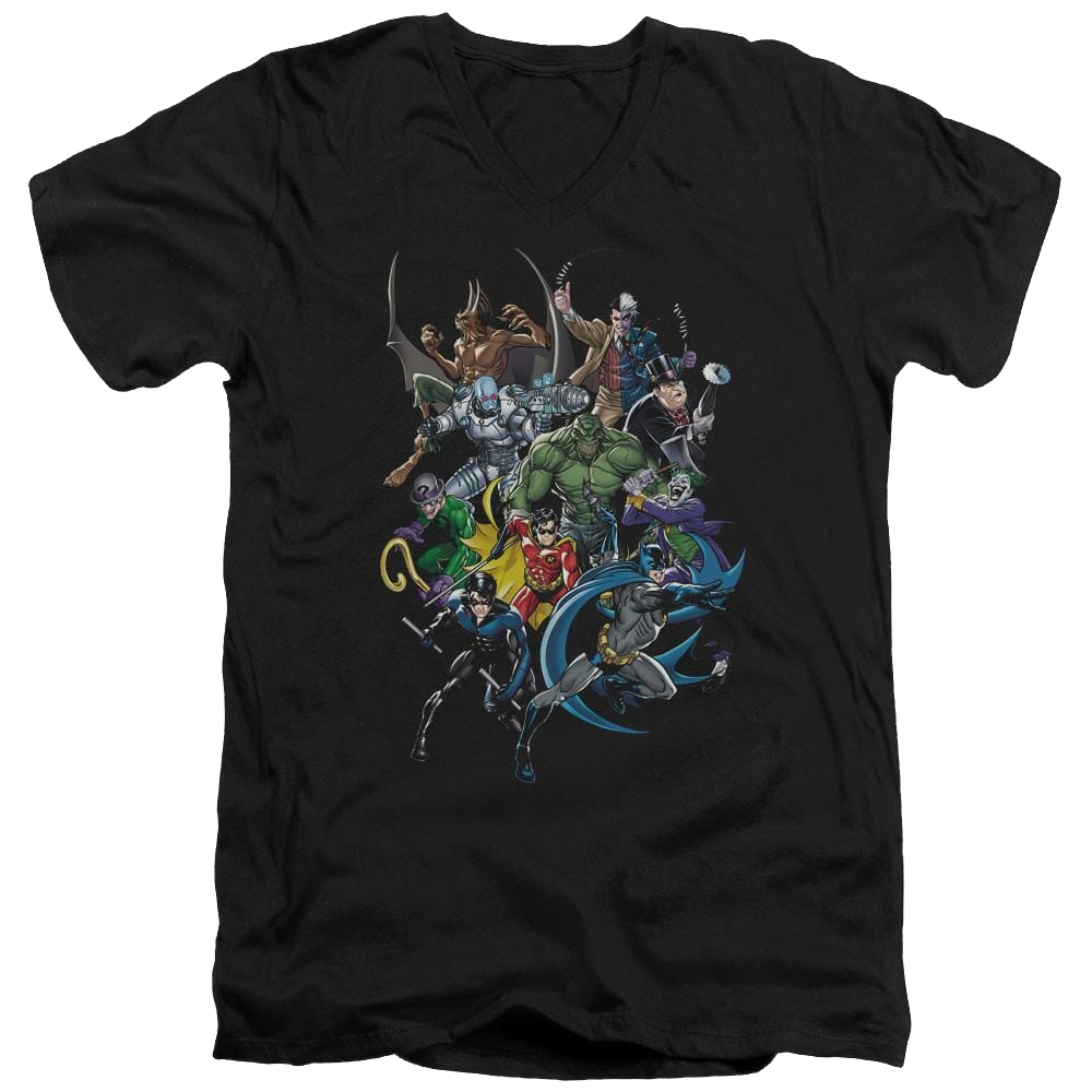 Batman Saints And Psychos - Men's V-Neck T-Shirt Men's V-Neck T-Shirt Batman