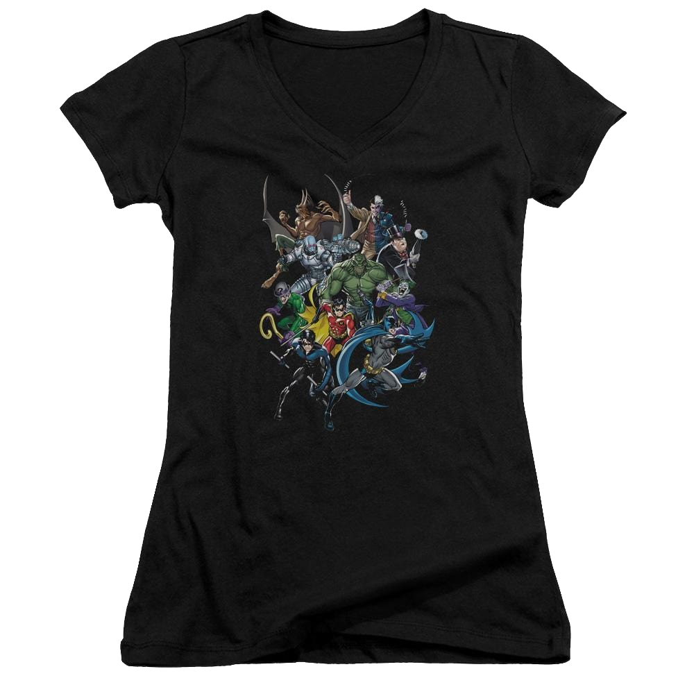 Batman Saints And Psychos - Juniors V-Neck T-Shirt Juniors V-Neck T-Shirt Batman