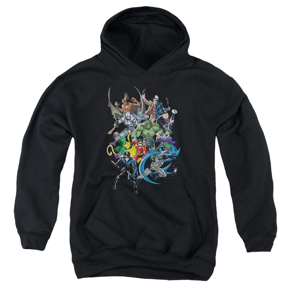 DC Batman Saints And Psychos - Youth Hoodie Youth Hoodie (Ages 8-12) Batman