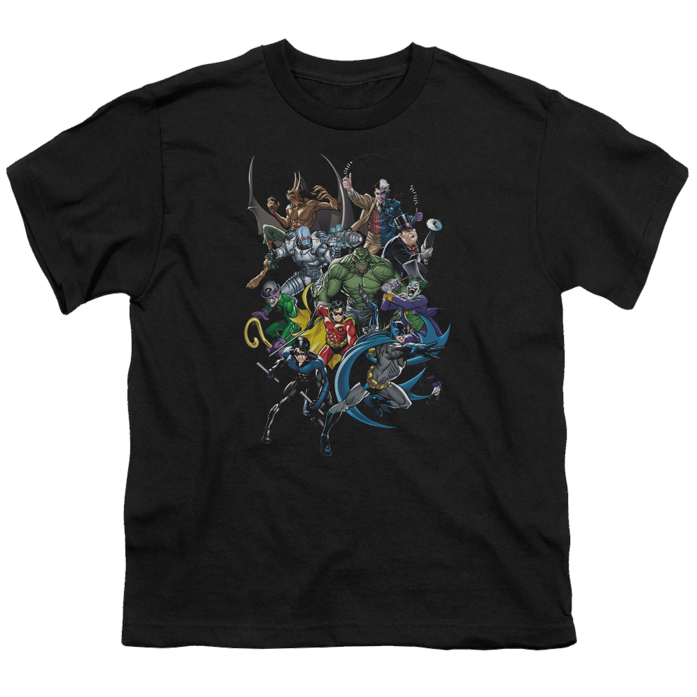 DC Batman Saints And Psychos - Youth T-Shirt Youth T-Shirt (Ages 8-12) Batman