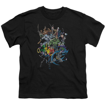 DC Batman Saints And Psychos - Youth T-Shirt Youth T-Shirt (Ages 8-12) Batman