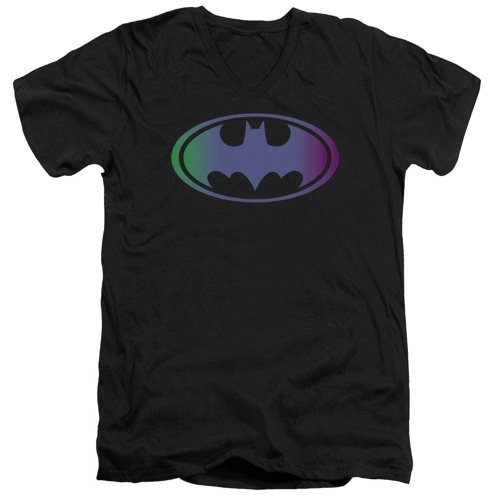 Batman Gradient Bat Logo - Men's V-Neck T-Shirt Men's V-Neck T-Shirt Batman