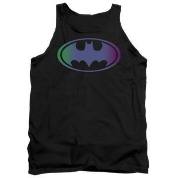 Black men's tank with Batman Gradient Bat Logo graphic