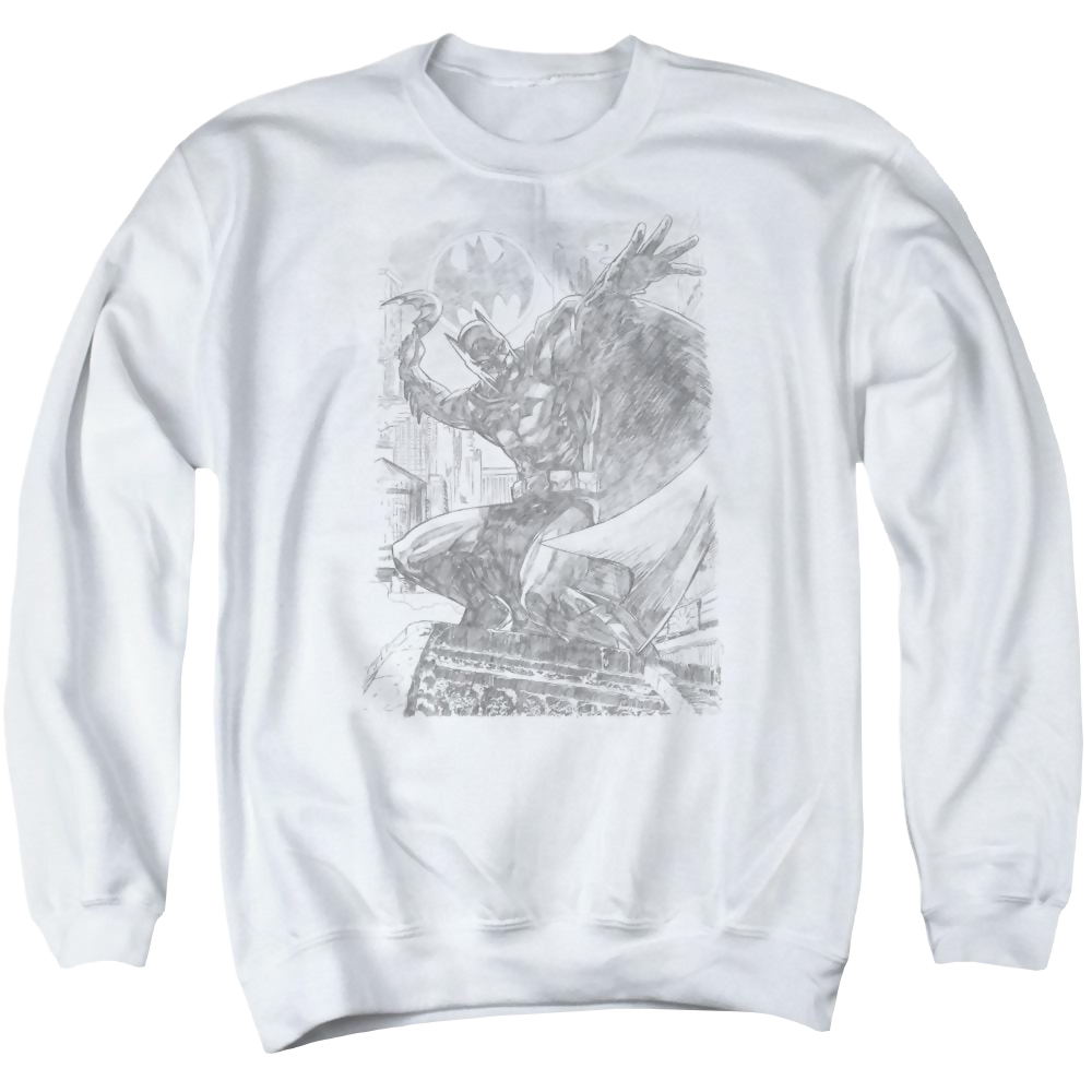 Batman Pencil Batarang Throw - Men's Crewneck Sweatshirt Men's Crewneck Sweatshirt Batman