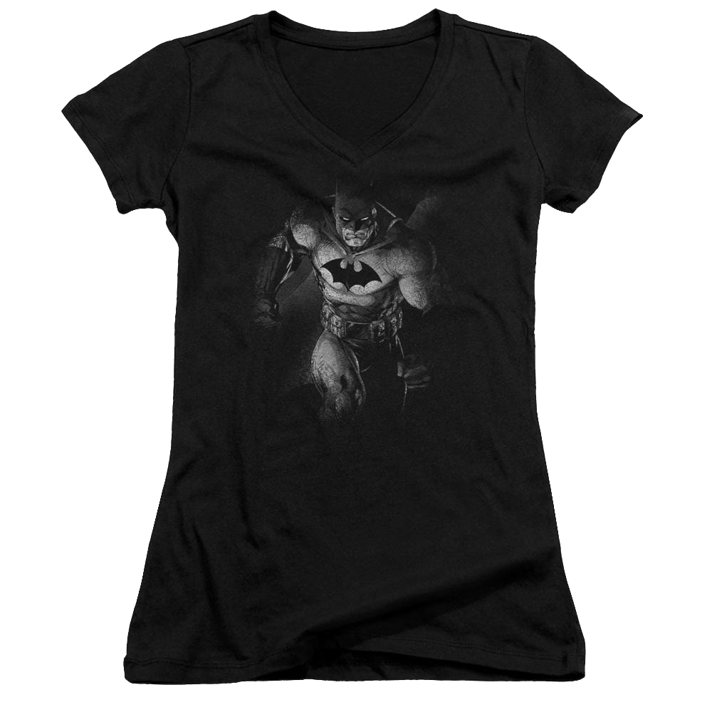Batman Materialized - Juniors V-Neck T-Shirt Juniors V-Neck T-Shirt Batman