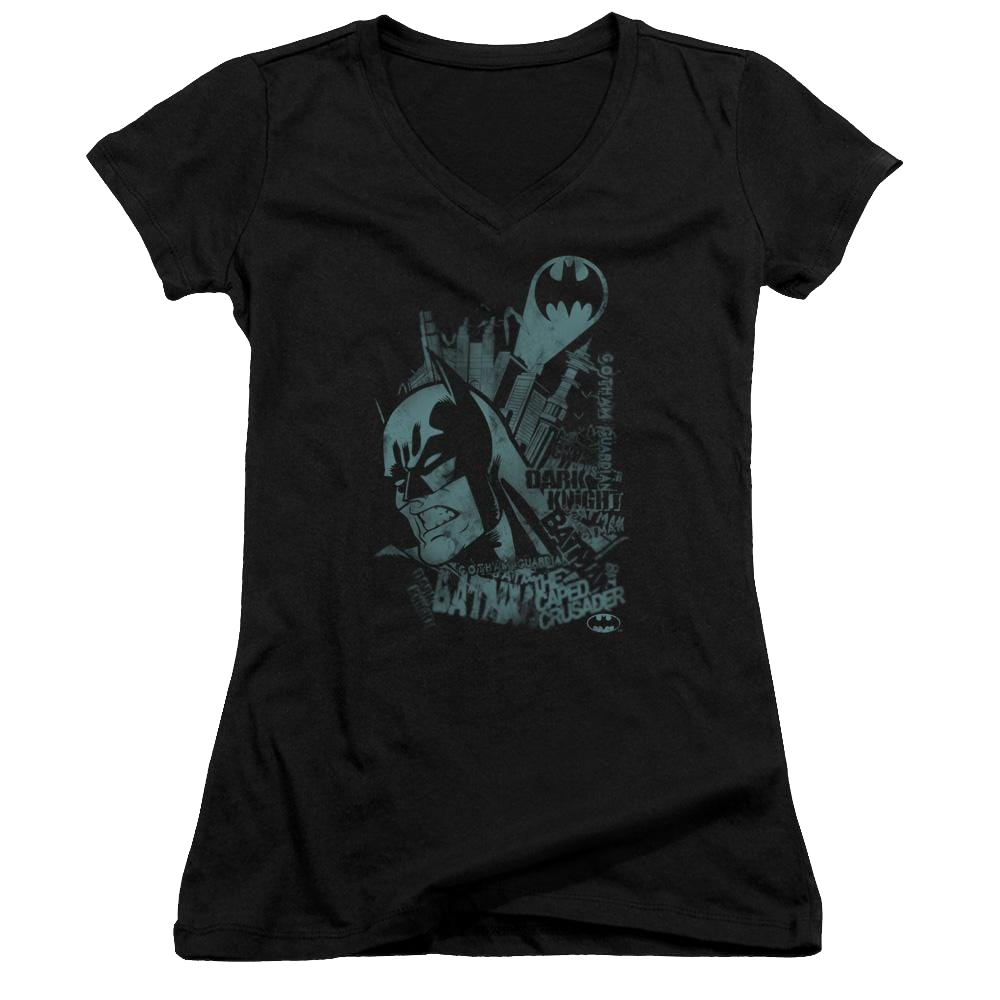 Batman Gritted Teeth - Juniors V-Neck T-Shirt Juniors V-Neck T-Shirt Batman
