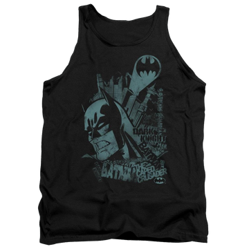 Black men's tank with Batman Gritted Teeth graphic