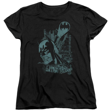 Black women's t-shirt with Batman Gritted Teeth graphic