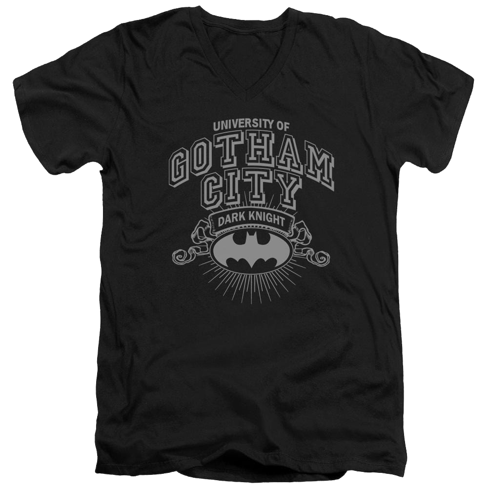 Batman University Of Gotham - Men's V-Neck T-Shirt Men's V-Neck T-Shirt Batman
