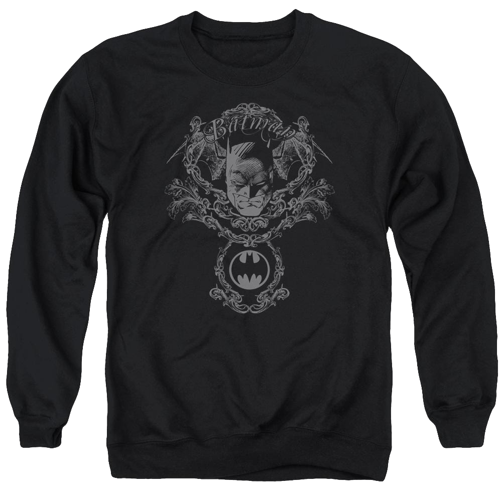 Batman Dark Knight Heraldry - Men's Crewneck Sweatshirt Men's Crewneck Sweatshirt Batman