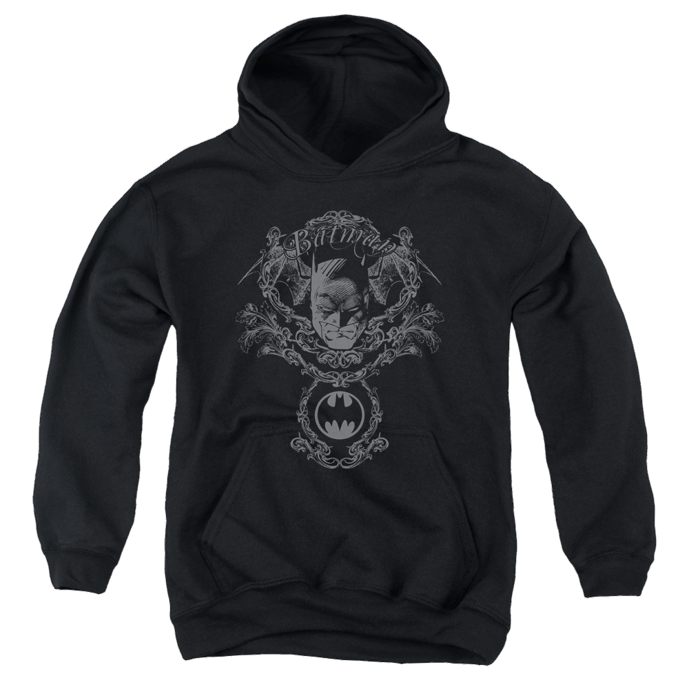 DC Batman Dark Knight Heraldry - Youth Hoodie Youth Hoodie (Ages 8-12) Batman