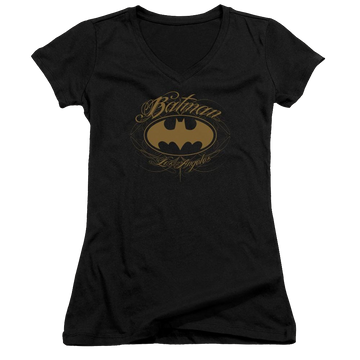 Batman Batman La - Juniors V-Neck T-Shirt Juniors V-Neck T-Shirt Batman