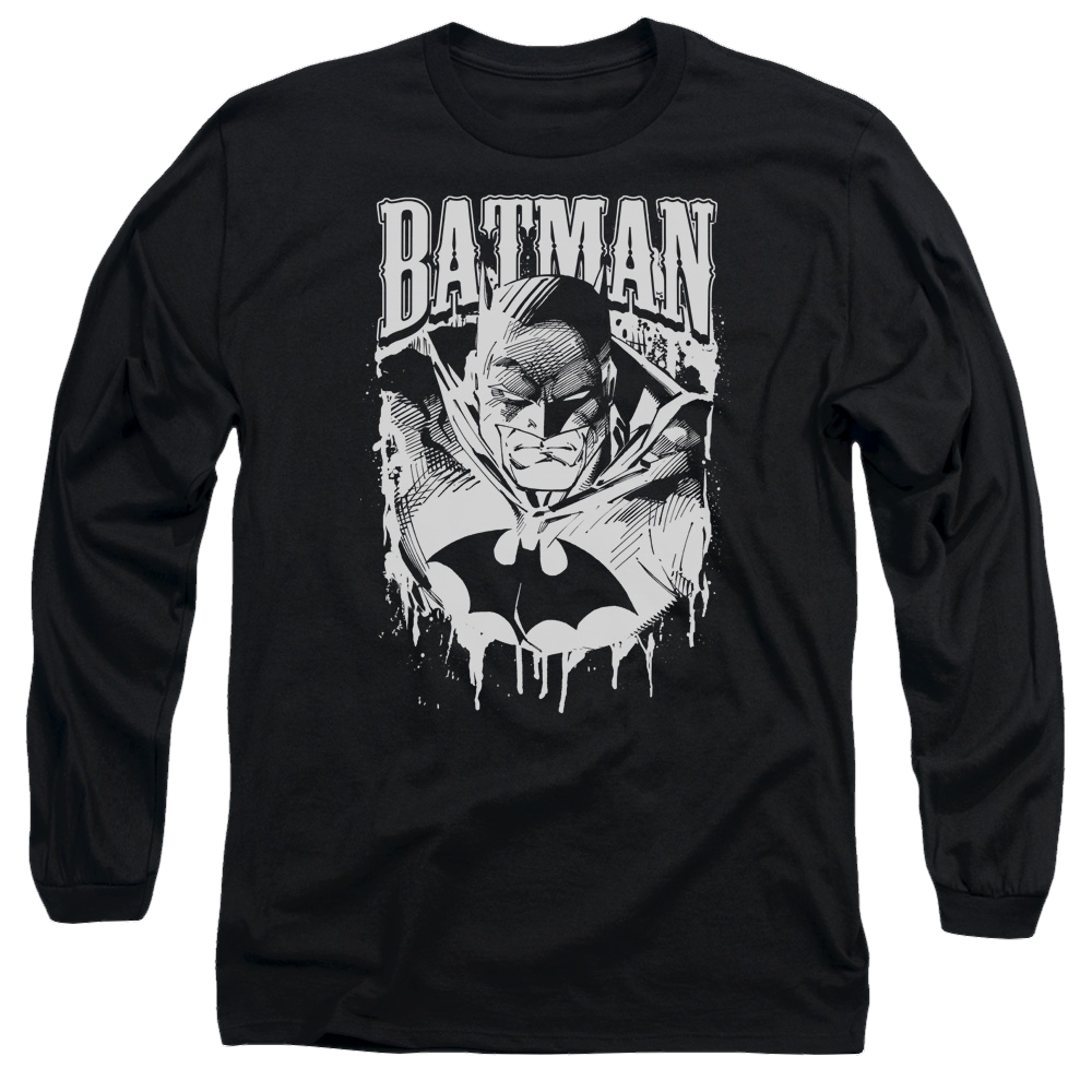 Batman Bat Metal - Men's Long Sleeve T-Shirt Men's Long Sleeve T-Shirt Batman