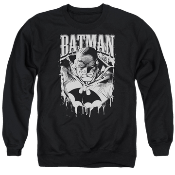Batman Bat Metal - Men's Crewneck Sweatshirt Men's Crewneck Sweatshirt Batman