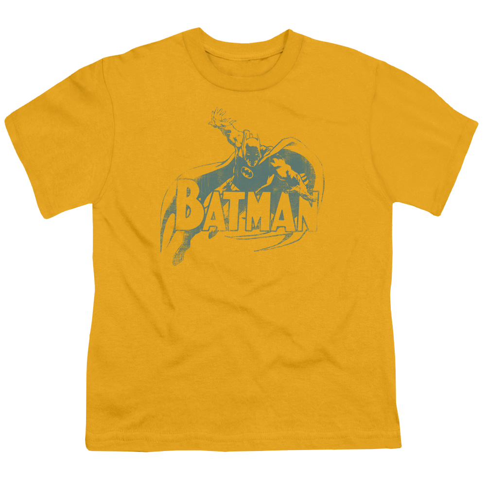 DC Batman Heres Batman - Youth T-Shirt Youth T-Shirt (Ages 8-12) Batman