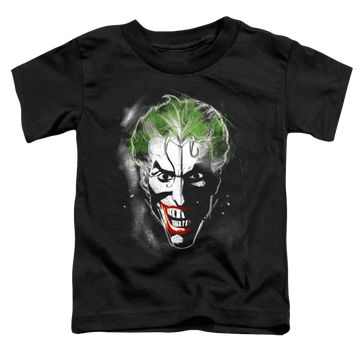 Black toddler t-shirt with Joker Face Of Madness graphic