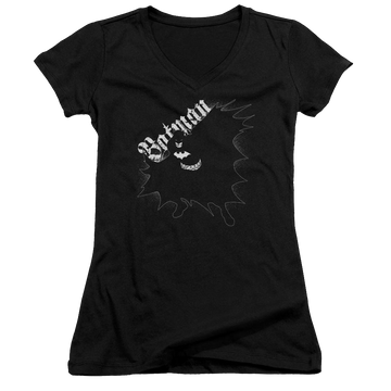Batman Darkness - Juniors V-Neck T-Shirt Juniors V-Neck T-Shirt Batman