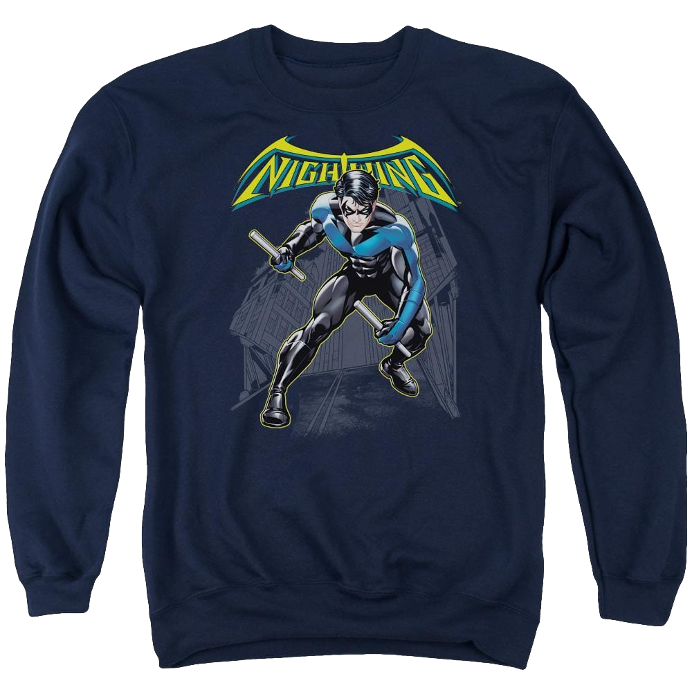 Batman Nightwing - Men's Crewneck Sweatshirt Men's Crewneck Sweatshirt Nightwing