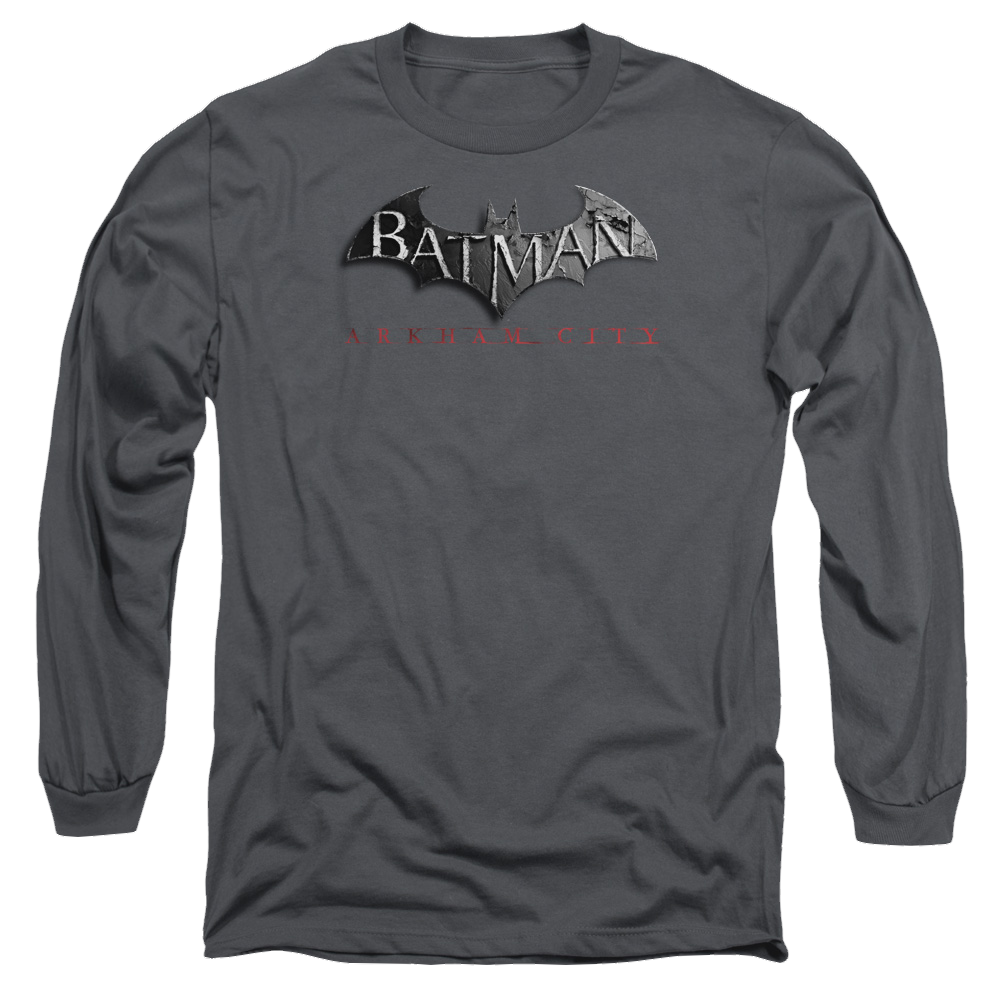 Batman - Arkham Logo - Men's Long Sleeve T-Shirt Men's Long Sleeve T-Shirt Batman