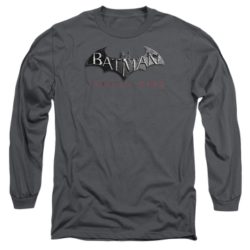 Batman - Arkham Logo - Men's Long Sleeve T-Shirt Men's Long Sleeve T-Shirt Batman