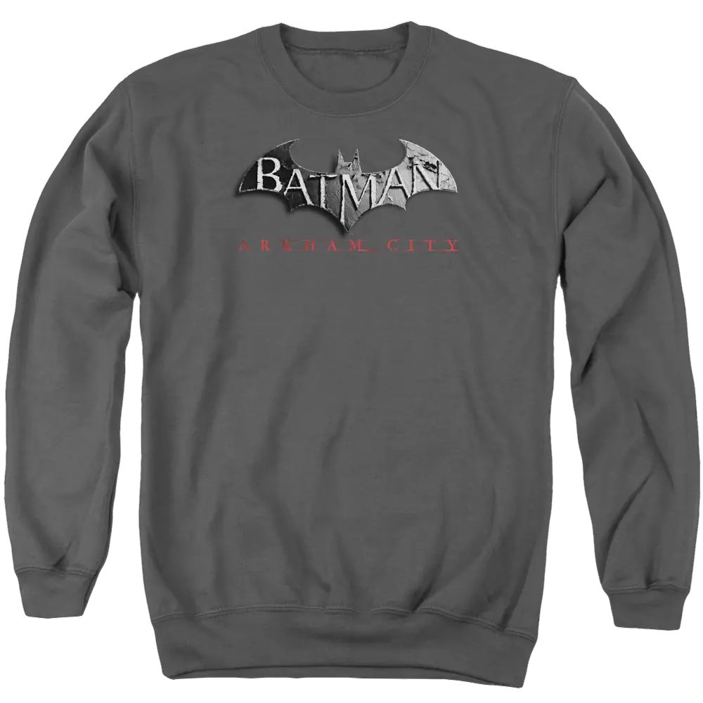 Batman - Arkham Logo - Men's Crewneck Sweatshirt Batman