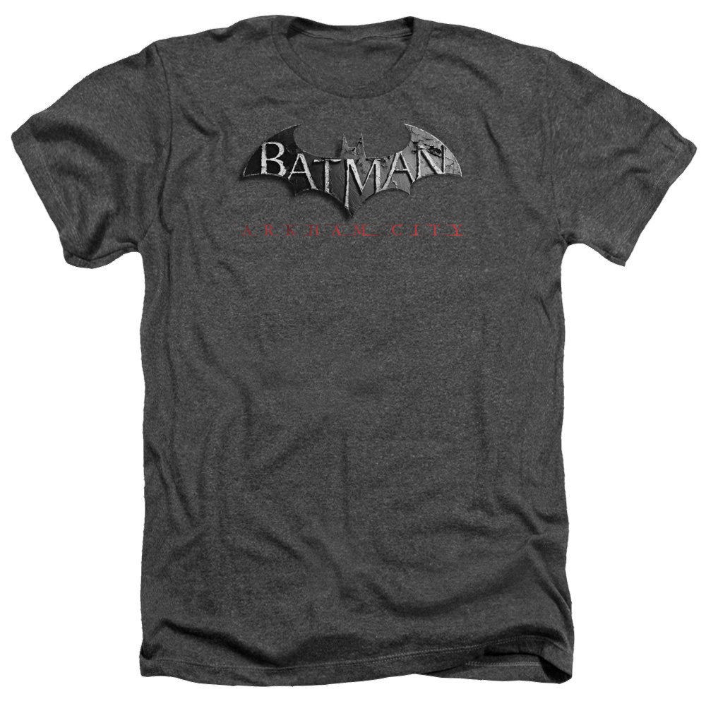 Batman - Arkham Logo - Men's Heather T-Shirt Men's Heather T-Shirt Batman