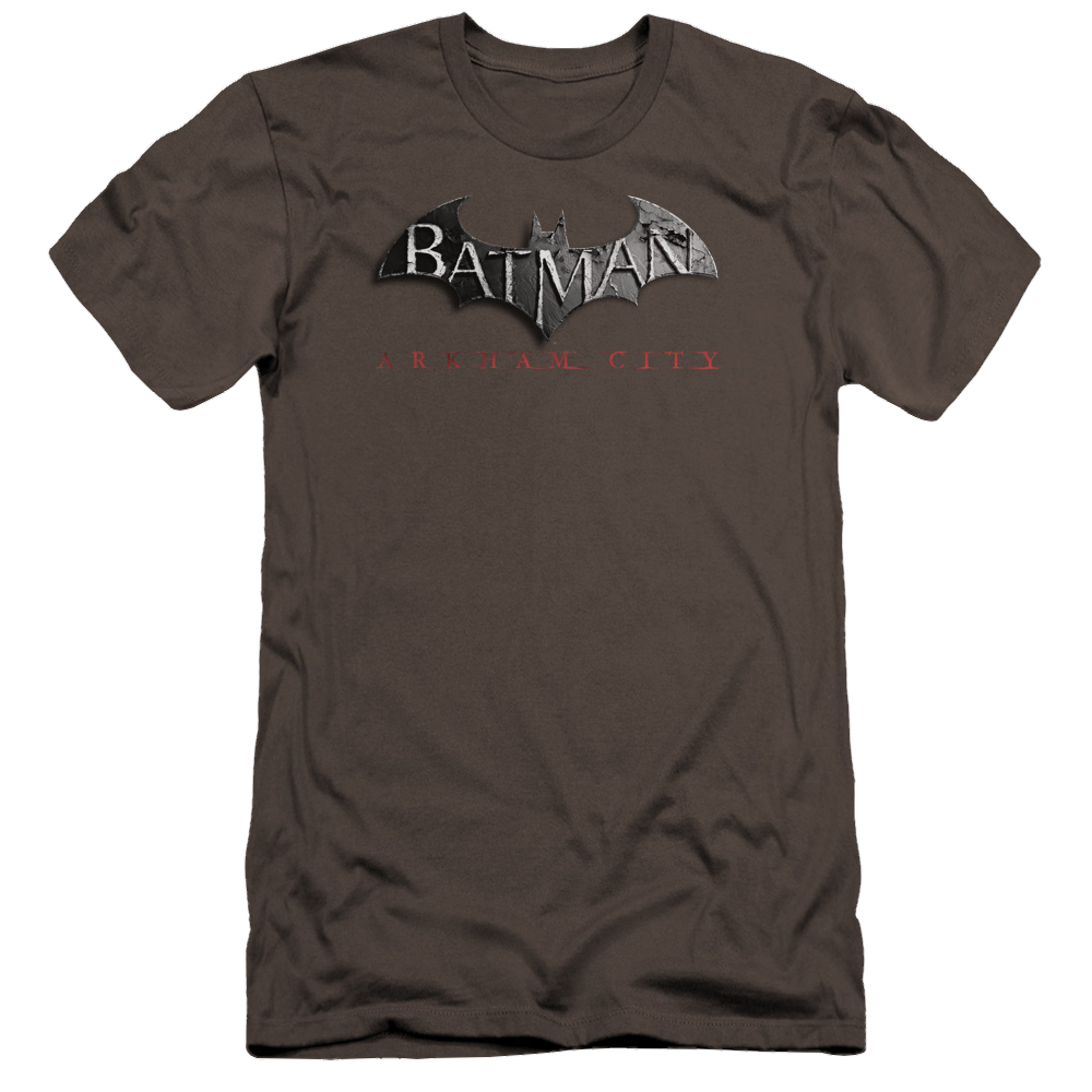 Batman - Arkham Logo - Men's Premium Slim Fit T-Shirt Men's Premium Slim Fit T-Shirt Batman