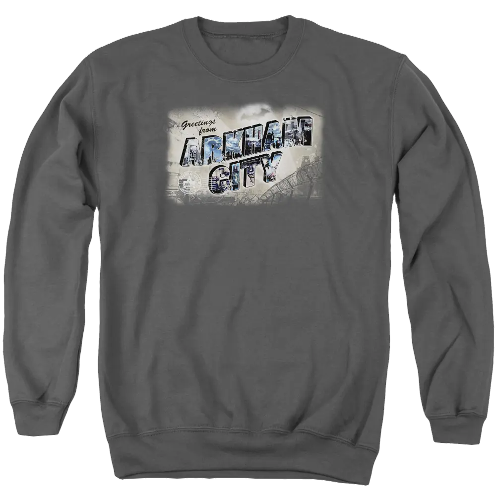 Batman - Arkham Greetings From Arkham - Men's Crewneck Sweatshirt Batman
