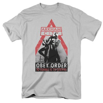 Batman Arkham City Obey Order - Men's Regular Fit T-Shirt Men's Regular Fit T-Shirt Batman