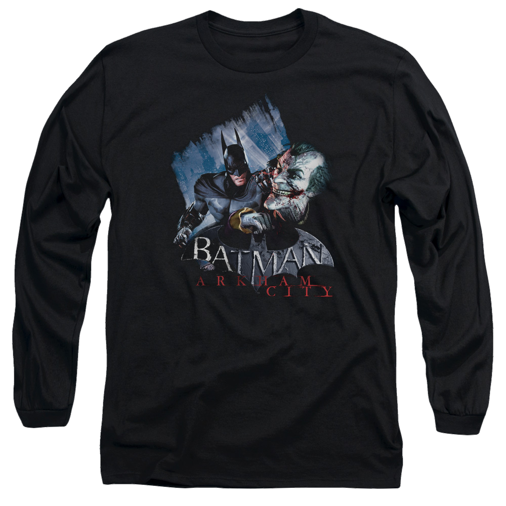 Batman - Arkham Jokes On You! - Men's Long Sleeve T-Shirt Men's Long Sleeve T-Shirt Batman