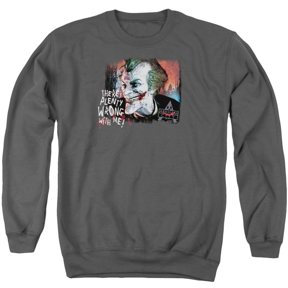 Batman - Arkham Plenty Wrong - Men's Crewneck Sweatshirt Men's Crewneck Sweatshirt Batman