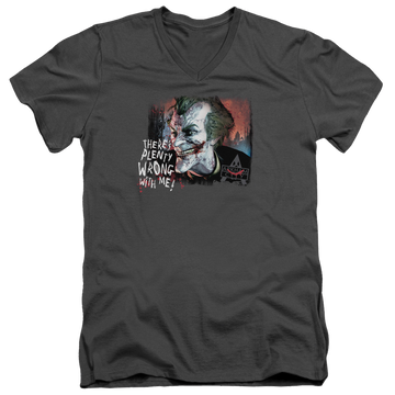 Batman - Arkham Plenty Wrong - Men's V-Neck T-Shirt Men's V-Neck T-Shirt Batman