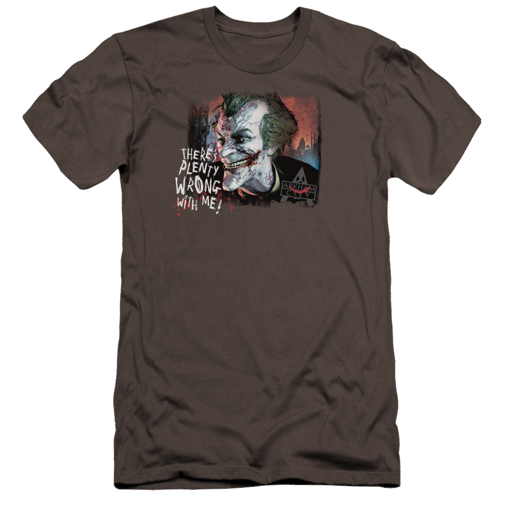 Batman - Arkham Plenty Wrong - Men's Premium Slim Fit T-Shirt Men's Premium Slim Fit T-Shirt Batman