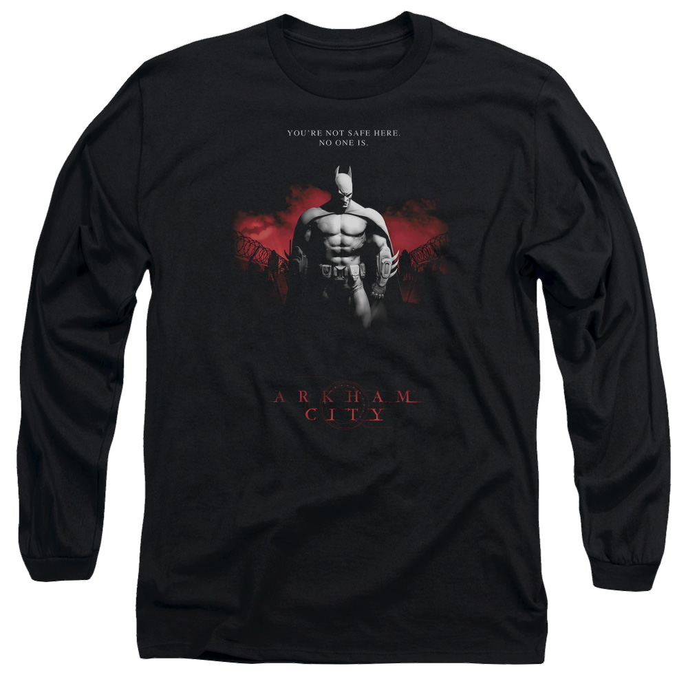 Batman - Arkham Standing Strong - Men's Long Sleeve T-Shirt Men's Long Sleeve T-Shirt Batman