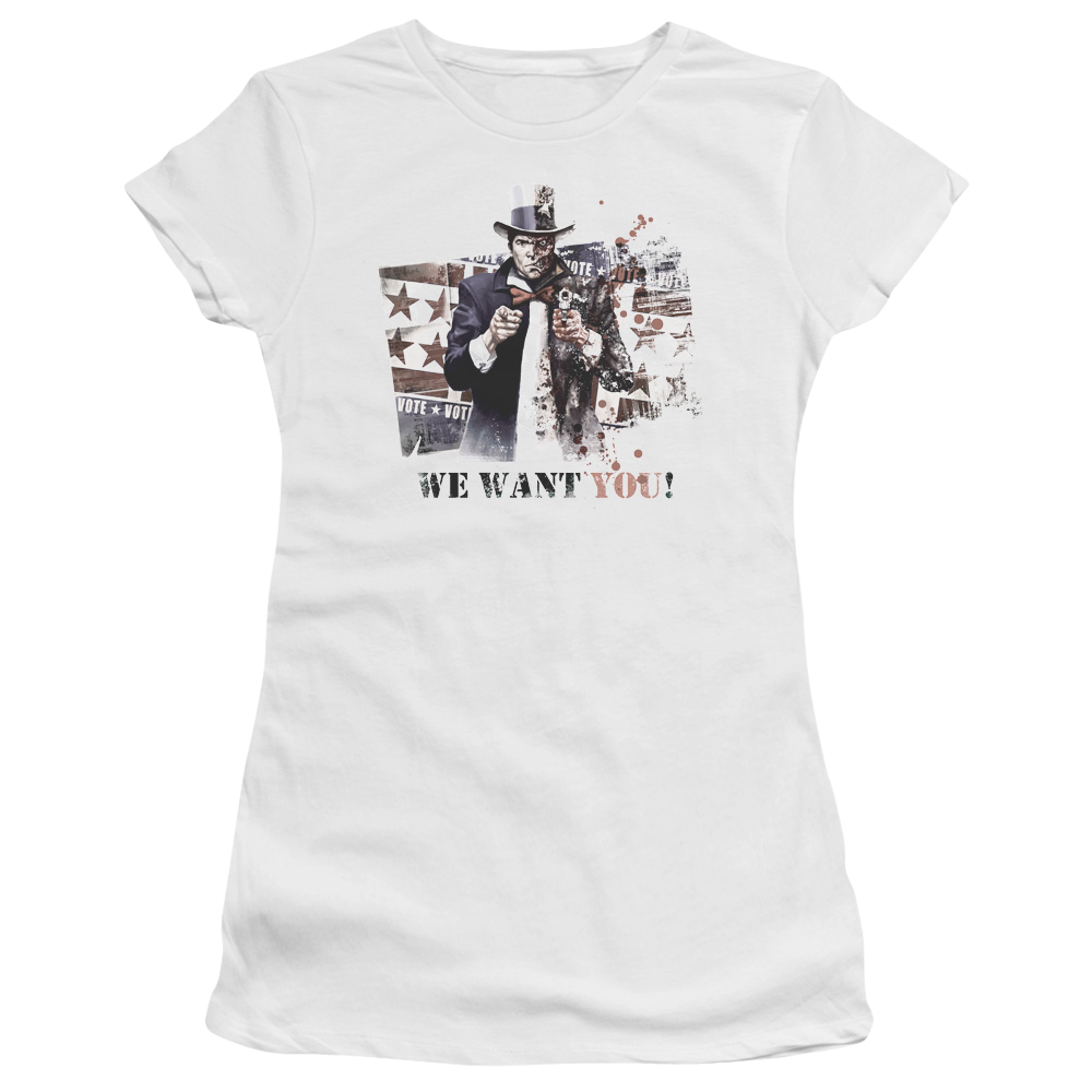 Batman - Arkham We Want You - Juniors T-Shirt Juniors T-Shirt Batman
