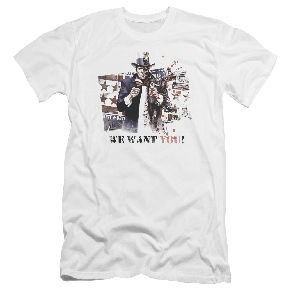 Batman - Arkham We Want You - Men's Premium Slim Fit T-Shirt Men's Premium Slim Fit T-Shirt Batman