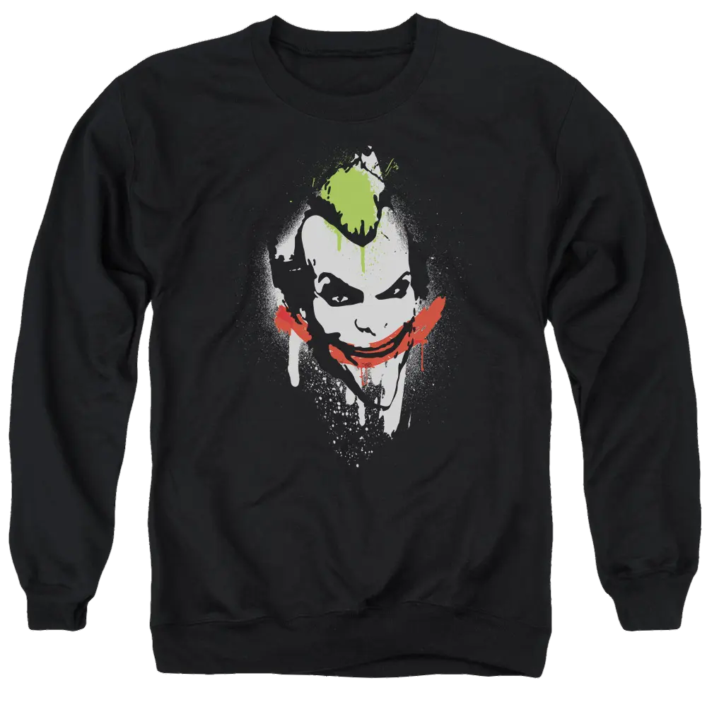 Batman - Arkham Spraypaint Smile - Men's Crewneck Sweatshirt Batman