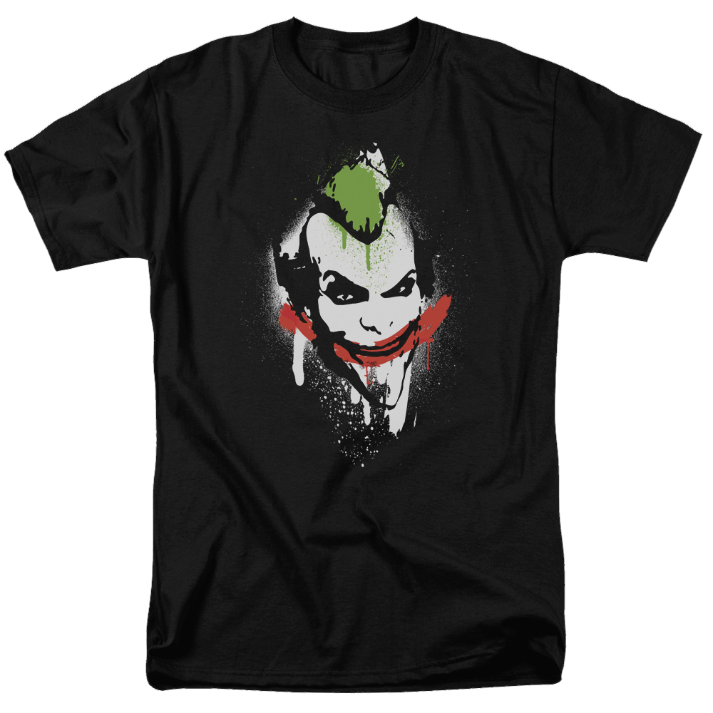 Batman - Arkham Spraypaint Smile - Men's Regular Fit T-Shirt Men's Regular Fit T-Shirt Batman