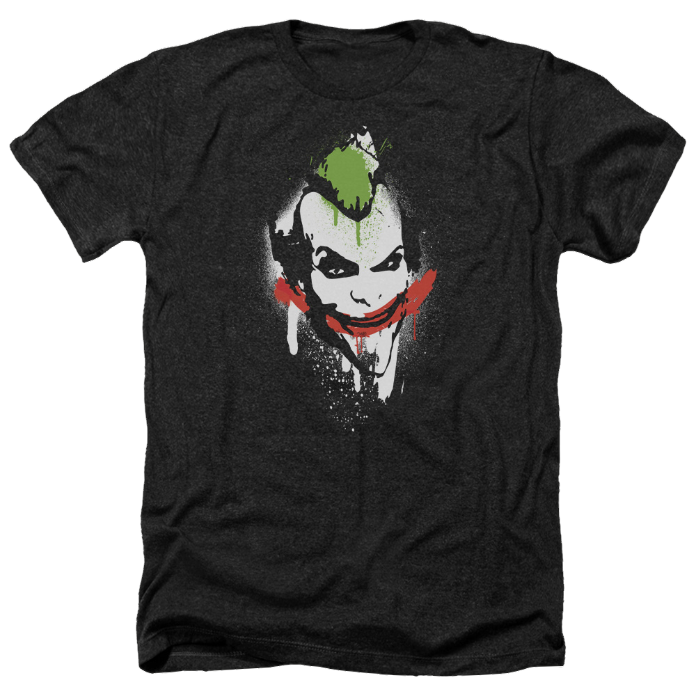 Batman - Arkham Spraypaint Smile - Men's Heather T-Shirt Men's Heather T-Shirt Batman