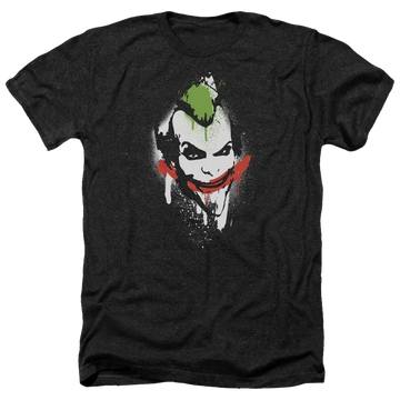 Batman - Arkham Spraypaint Smile - Men's Heather T-Shirt Batman