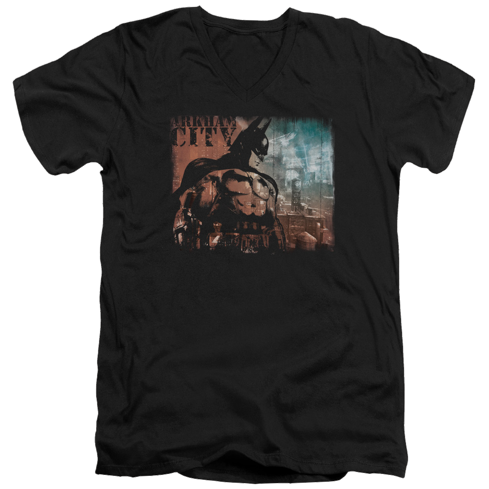 Batman - Arkham City Knockout - Men's V-Neck T-Shirt Men's V-Neck T-Shirt Batman