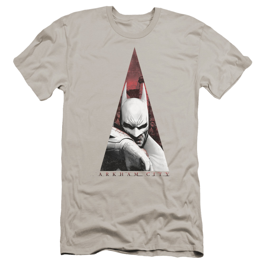 Batman - Arkham Bat Triangle - Men's Premium Slim Fit T-Shirt Men's Premium Slim Fit T-Shirt Batman