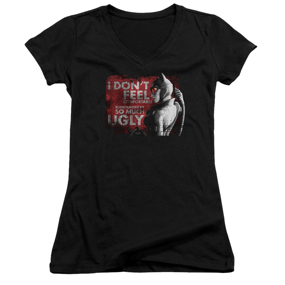 Batman - Arkham So Much Ugly - Juniors V-Neck T-Shirt Juniors V-Neck T-Shirt Batman