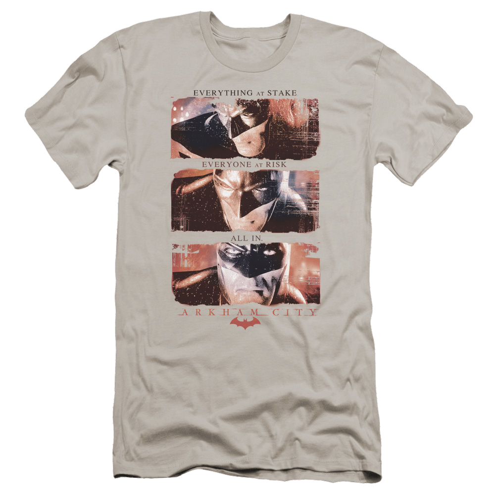 Batman - Arkham All In - Men's Premium Slim Fit T-Shirt Men's Premium Slim Fit T-Shirt Batman