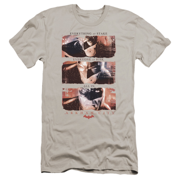 Batman - Arkham All In - Men's Premium Slim Fit T-Shirt Men's Premium Slim Fit T-Shirt Batman